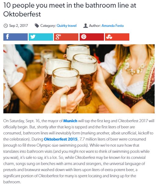 10 people you meet in the bathroom line at&nbsp;Oktoberfest